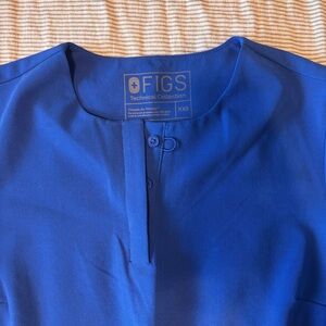 Figs Royal Blue Scrub Set